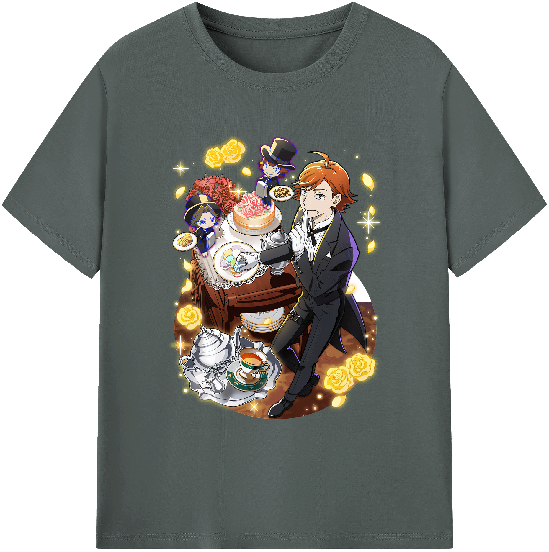 （画像用） 文豪ストレイドッグス Bungo Stray Dogs 綿100％ メンズ半袖Tシャツ｜肌触りやわらか＆通気性